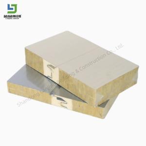 China Rock Wool Fireproof High Density Sandwich Wall Roof Panel Steel Structure Warehouse factory