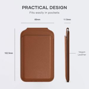 Customizable MagSafe Wallet PU Leather iPhone Magsafe Card Holder With Embossed