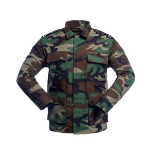 China China Xinxing Tactical wear BDU Woodland Camo Uniform T65/C35 210-230gsm Waterproof factory