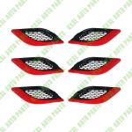 For Maserati Quattroporte Red Left Right Side Fender Air Outlet Vent Cover Strip