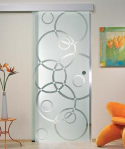 China 5/16&quot; Tempered Sliding Glass Doors With Smooth Surface Safety factory