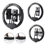 ABS Black Driva Selfie Ring Light With Tripod Stand Mobile Phone Holder