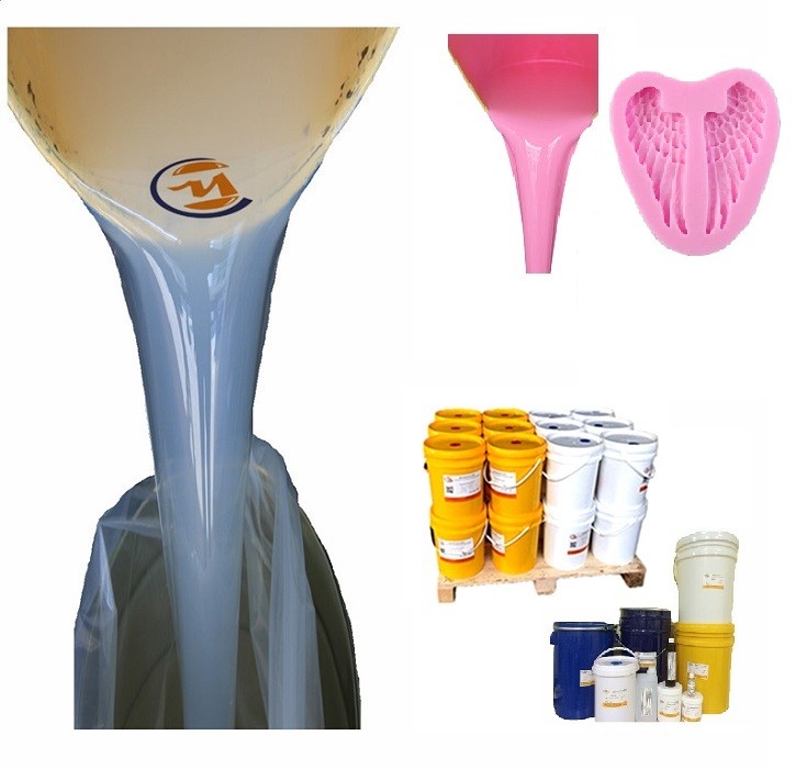 High Viscosity Platinum Silicone Rubber For Angel Wings Silicone Mold Viscosity 7000-9000 cps Mix ratio 1 1