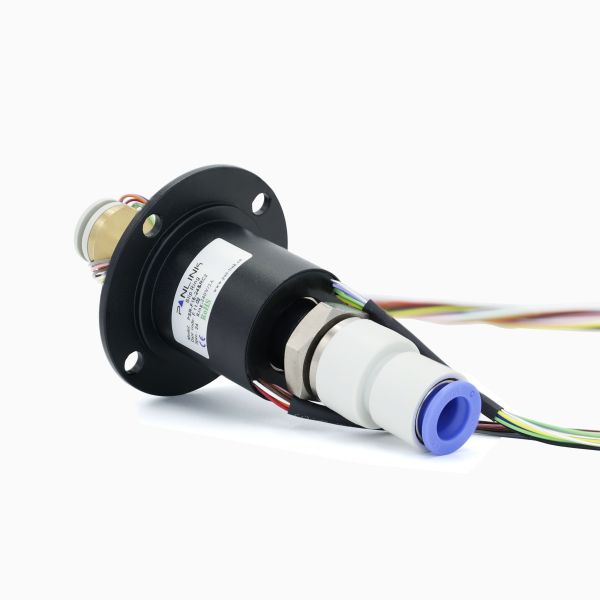 24 Circuits Fluid Rotary Joint Slip Ring 3MPa Integrated With A Threaded Tube