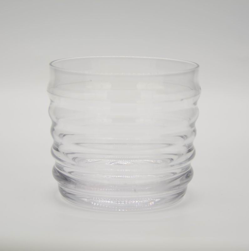 Anti Skidding Handmade Whiskey Glass With Wave Pattern