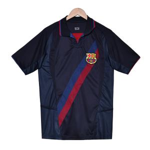 China Barcelona 2002 Retro Second Away Fan Edition Jersey Classic Orange and Black Jersey factory