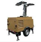 China Portable Diesel Driven 9m Hydraulic Lighting Tower 4*500W LED Kubota