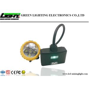 China Semi Corded Mining Cap Lights 15000lux High Brightness With Low Power Warning Function on sale