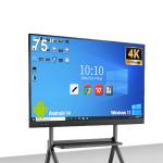 Qtenboard 55 65 75 85 86 98 110 Inch Interactive Flat Panel 4k Lcd Digital