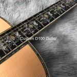 Deluxe Solid Rosewood Back Side 41 Inch D100aa Type Spruce Engraved Acoustic