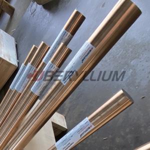 China C17200 Beryllium Copper Rod Treated Cold Drawn In Hard TD04 30mm Dia factory