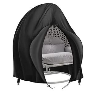 China Plain Dyed Outdoor Patio Waterproof Heavy Duty 600D Large Double Hanging Swing Chair Dust Protector Covers factory