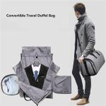 Costume Rolling Duffel Bag With Garment Rack Shoe Compartment 51X30X31CM
