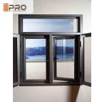 Impact Resistant Swing Open Windows Float Glass Aluminium House Windows double