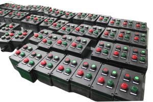 China Exproof Flameproof ATEX Control station for petrochemical industrial light Hanging Vertical Mount 380Vac factory