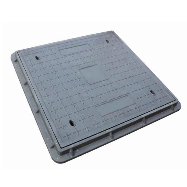China EN124 SMC Lockable Manhole Cover with Rubber Gasket factory