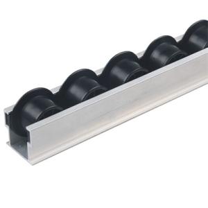 China ESD 6063 Aluminum Flow Roller Track JY 2049A With Flange factory