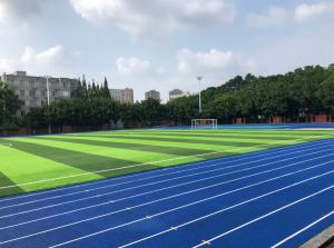 China Full PU Synthetic Athletic Track System 13mm 15mm 20mm Durable High Friction And More factory