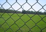 Diamond 8Ft 9 Gauge Chain Link Fence PVC Coated For Sports Playground