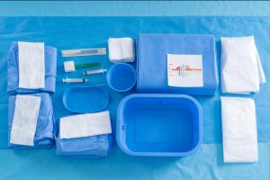 China ISO13485 Femoral Angio Drape SMS Angiography Drape Pack With Surgical Gowns factory