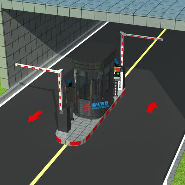 Car Parking System Foldable Boom Barrier Gate Automatic License Plate Recognitio