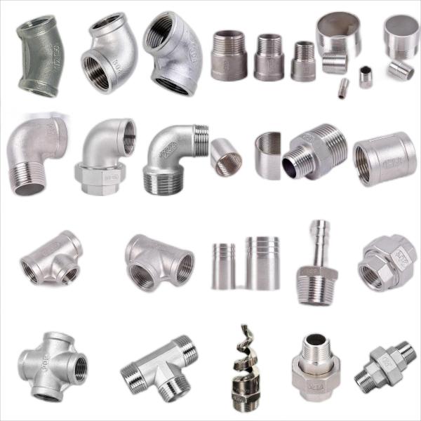 Forged SS201/SS304 Reducing Elbow Tee Cross Union Cap Coupling Thread Pipe