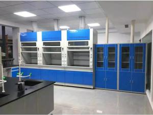 China H2350mm Chemical Fume Hood Laboratory Fume Cupboard Exhaust 5mm Tempered Glass factory