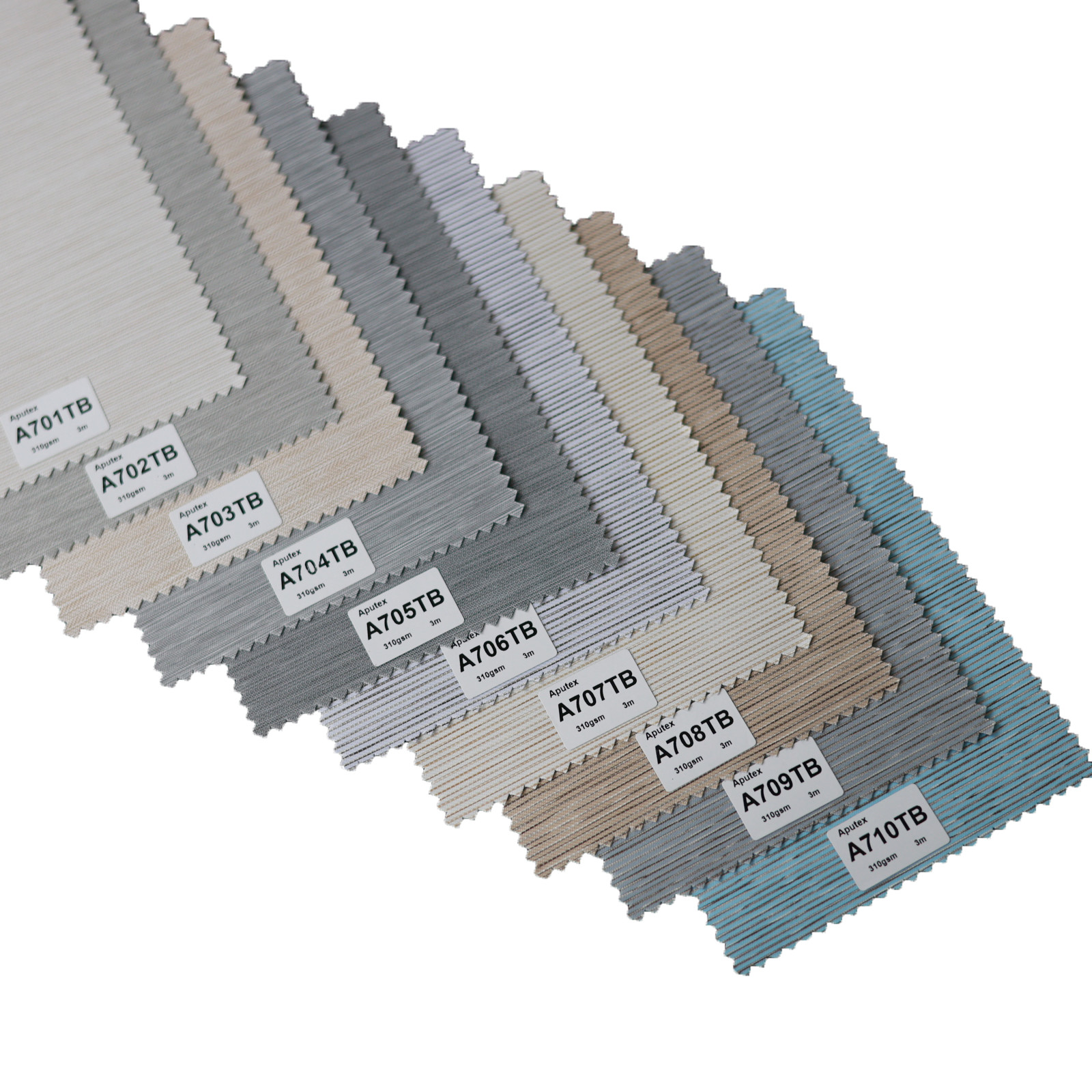 Ready Stock Cheap Price 100% Polyester Textured Blackout Roller Blinds Fabrics For Home Decoration