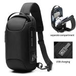 Wholesale waterproof anti theft designer crossbody bag custom logo USB sling