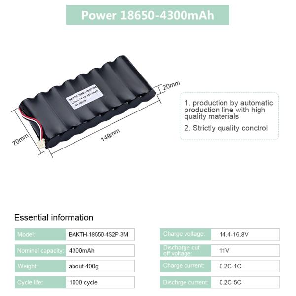 Wholesale 18650 Li-ion Batteries 14.4v 4300mah Rechargeable Li-ion Battery Pack