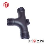 2 3 4Pin 3 Way T Type Waterproof PVC Male Female Connector Black
