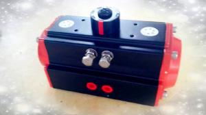China AT series double action or spring return rack and pinion pneumatic rotary actuator factory