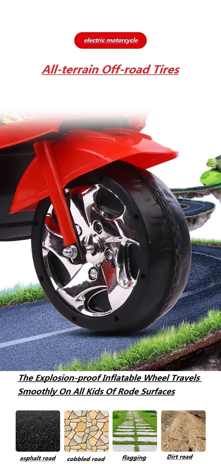 6V Electric Police Motorbike For Kids Size 117*55*72cm Age 2-8 Years Old