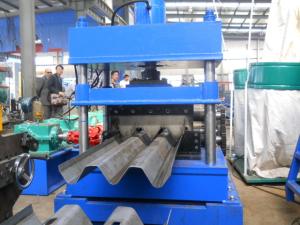 China Professional 5 Ton Hydraulic Decoiler Roll Forming Machinery for Guard Rails factory