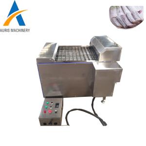 China Automatic Fish Slicing Machine 500kg Per Hour Ribbonfish Fresh Fish Cutting Machine factory