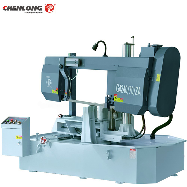 CHENLONG G4240/70/ZA Angle Cut 45 Degree Band Saw Machine