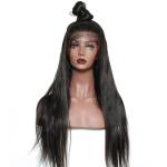 Natural Color 180 Density Lace Front Human Hair Wigs For African And American