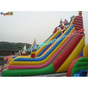 Customized Clown Rent Inflatable Slide , Inflatable Dry Slides