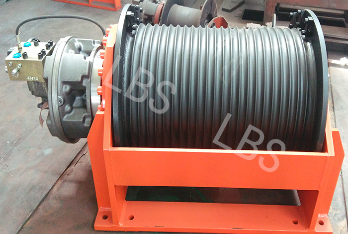 Small / Big Model Marine Winch Durable With 600KN~4500KN Drum Brake Load