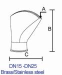 30m3/H 1.5" Brass Pond Dancing Fountain Nozzles