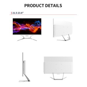 CPU I7 4710 RAM 8GB 23.8 Inch All In One PC SDD 480GB+1TB With Camera