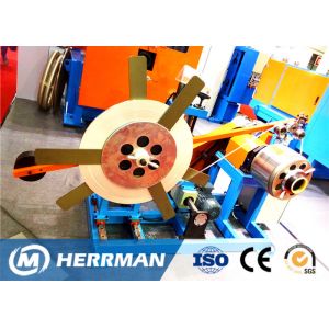 Al Alloy Cable 1200RPM Continuous Interlock Armouring Machine