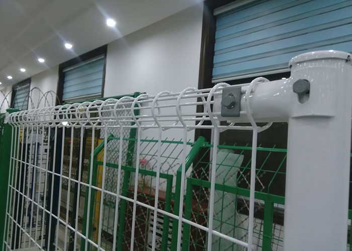 Commercial Residential 4mm Welded Wire Garden Fence Doule Circle