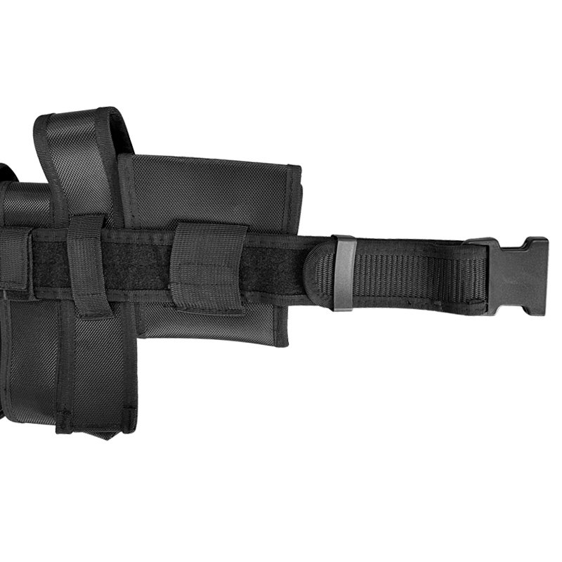 Multifunctional Training Belt Hardware Buckle Flashlight Molle Belt Pouch Olive Green