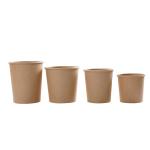 Heat Resistance 8oz Kraft Soup Container Paper To Go Bowls Customised