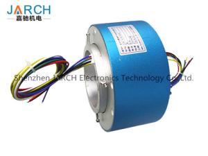 China Lead free100mm through bore electrical slip ring / miniature slip ring Max speed:500RPM factory