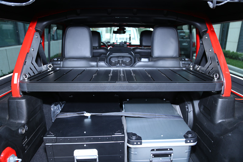 JEEP Wrangler JL Interior Cargo Storage Rack with Table Aluminum Alloy OEM Manufacture