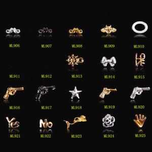 China Hot NEW Wholesale Alloy Jewelry 3D Nail Art Jewelry Nail rhinestones Sticker Supplier Number ML906-926 factory