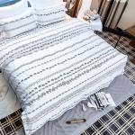 100% Cotton Printed Hotel Bedding Sets Bed Linens Customized Logo Accepted