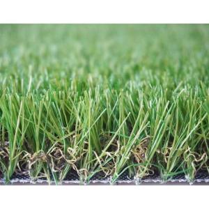China High Durability 60mm Garden Fake Grass Double Wave Monofilament factory